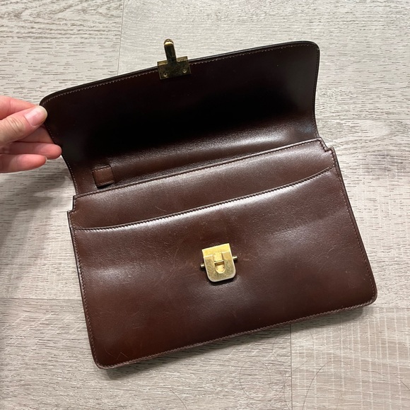 Vintage Beltrami Authentic Italian Leather Envelope Clutch Made in Italy - Picture 3 of 7